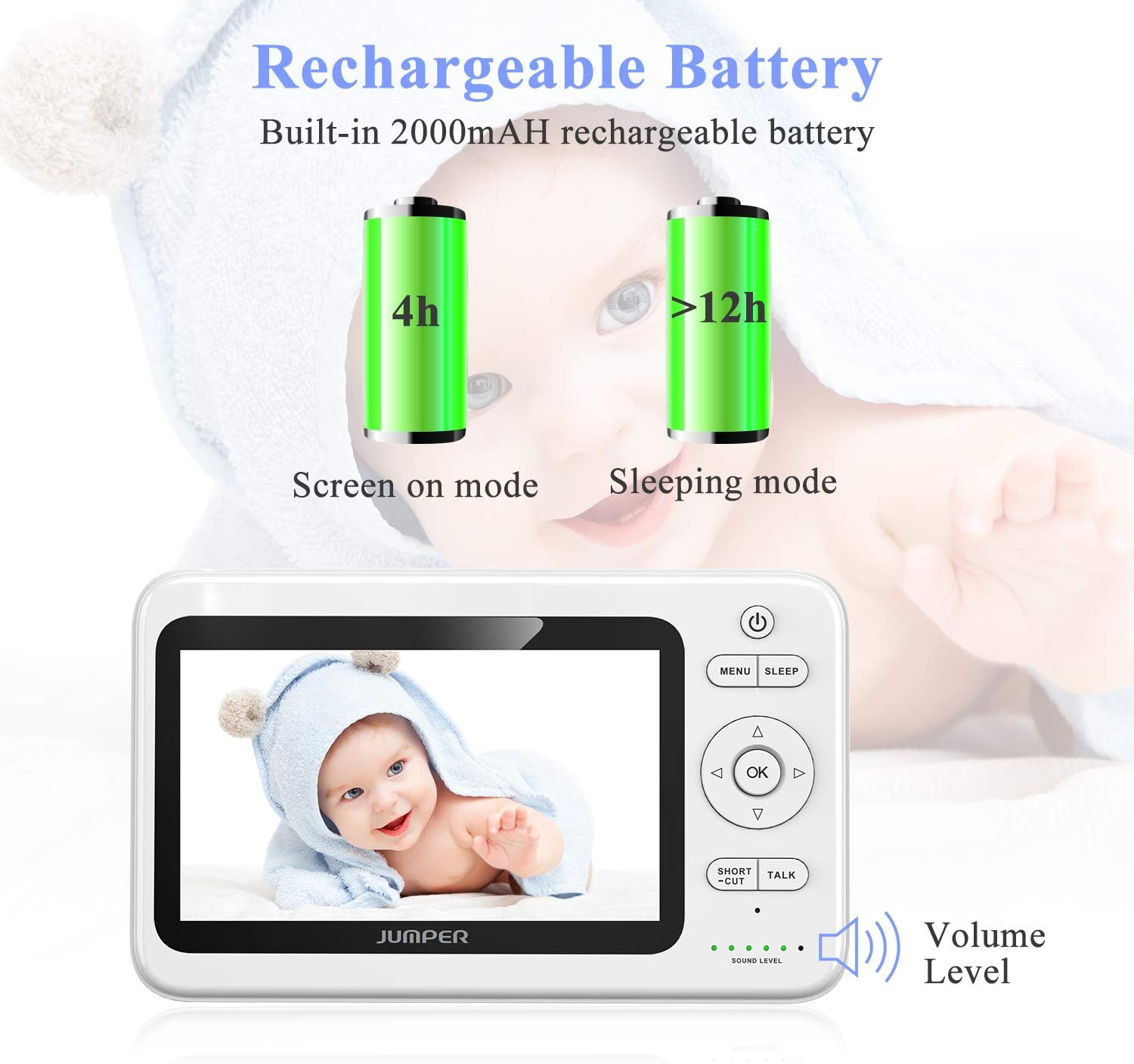 Jumper Camara De Seguridad Wlan Pan Tilt Onvif Ip Cam P2p Camara De Red Monitor De Bebe Audio De 2 Vias La Vision Nocturna Deteccion De Movimiento Camara Bebe 1080p Camara Ip Vigilabebes