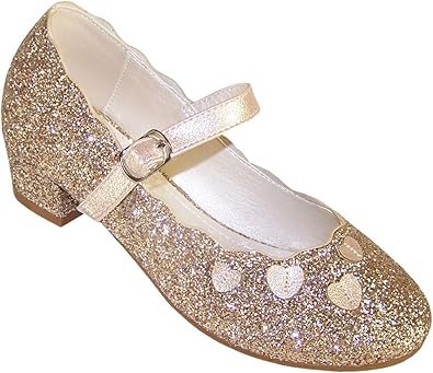 gold mary jane shoes