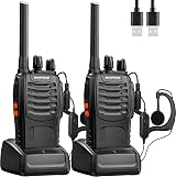 BaoFeng Walkie Talkies 2 Pcs 16 Channel Long Range Rechargeable Intercom Set