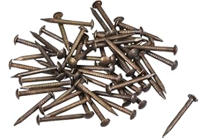 uxcell Small Tiny Brass Nails 1.2x12mm for DIY Wooden Hardware Accessories 50pcs