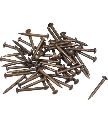 uxcell Small Tiny Brass Nails 1.5x25mm for DIY Wooden Hardware Accessories 100pcs
