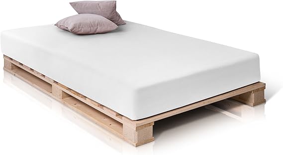 Paletti Palettenbett Massivholzbett Holzbett Bett Aus Paletten Mit 11 Leisten Palettenmobel Made In Germany Amazon De Kuche Haushalt