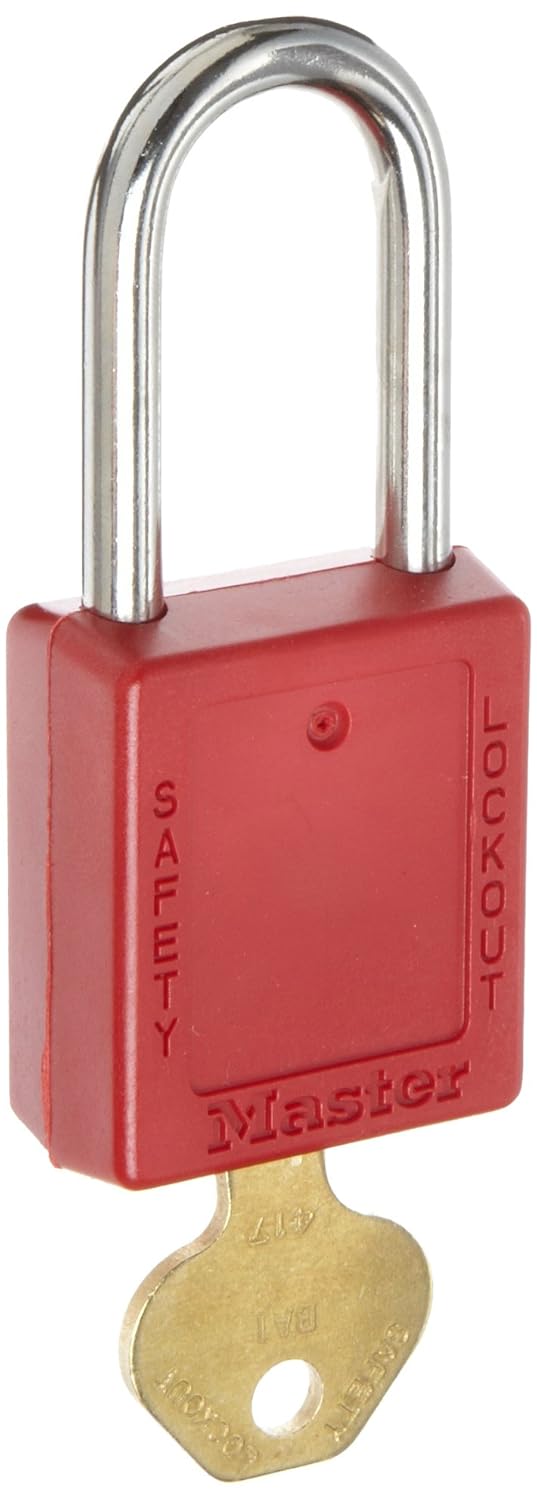 Master Lock 410KAMKRED KeyedAlike Master Keyed Safety Lock Padlock