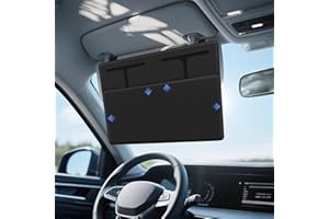 ZDDGNN Car Sun Visor Extender, Adjustable Sun Visor Protects from Anti-Glare, UV Rays Blocker Window Windshield Sunshade Extender for Car SUV Black