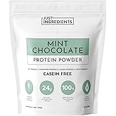 JUST INGREDIENTS Mint Chocolate Protein Powder – 30 Serving Bag – Grass-Fed Whey & Plant Protein Blend with Real Cocoa & Peppermint –Sweetened, Non-GMO, Gluten-Free, No Artificial Flavors