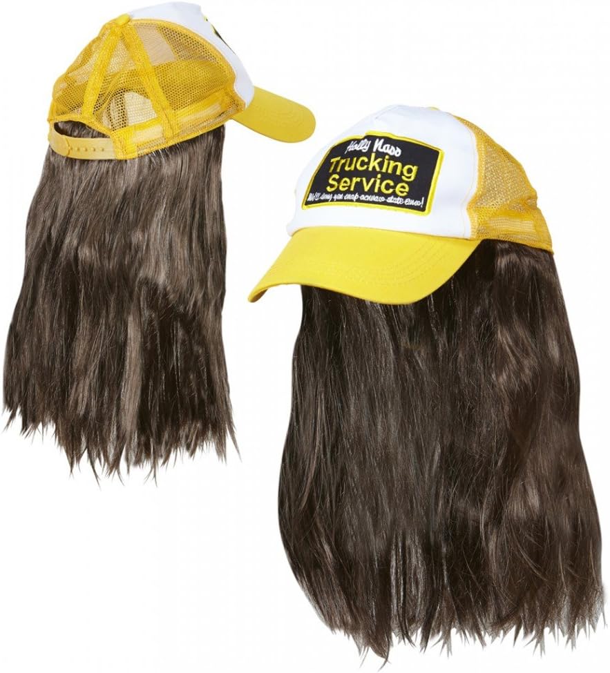 trucker kappe mit haaren perucke cap mutze assi asi proll herren pumper hut
