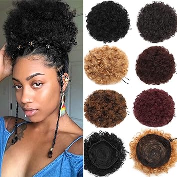 Amazon Com Women Synthetic Hair Ponytail African American Short