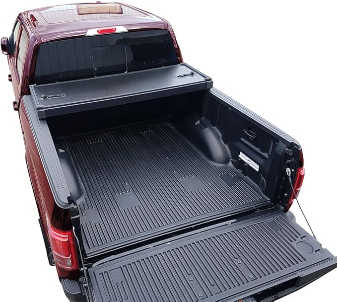 Galaxy Auto Hard Tri Fold For 2010 20 Dodge Ram 5 7 Bed Fleetside Models Only Black Trifold Truck Bed Tonneau Cover Tonneau Covers Amazon Canada