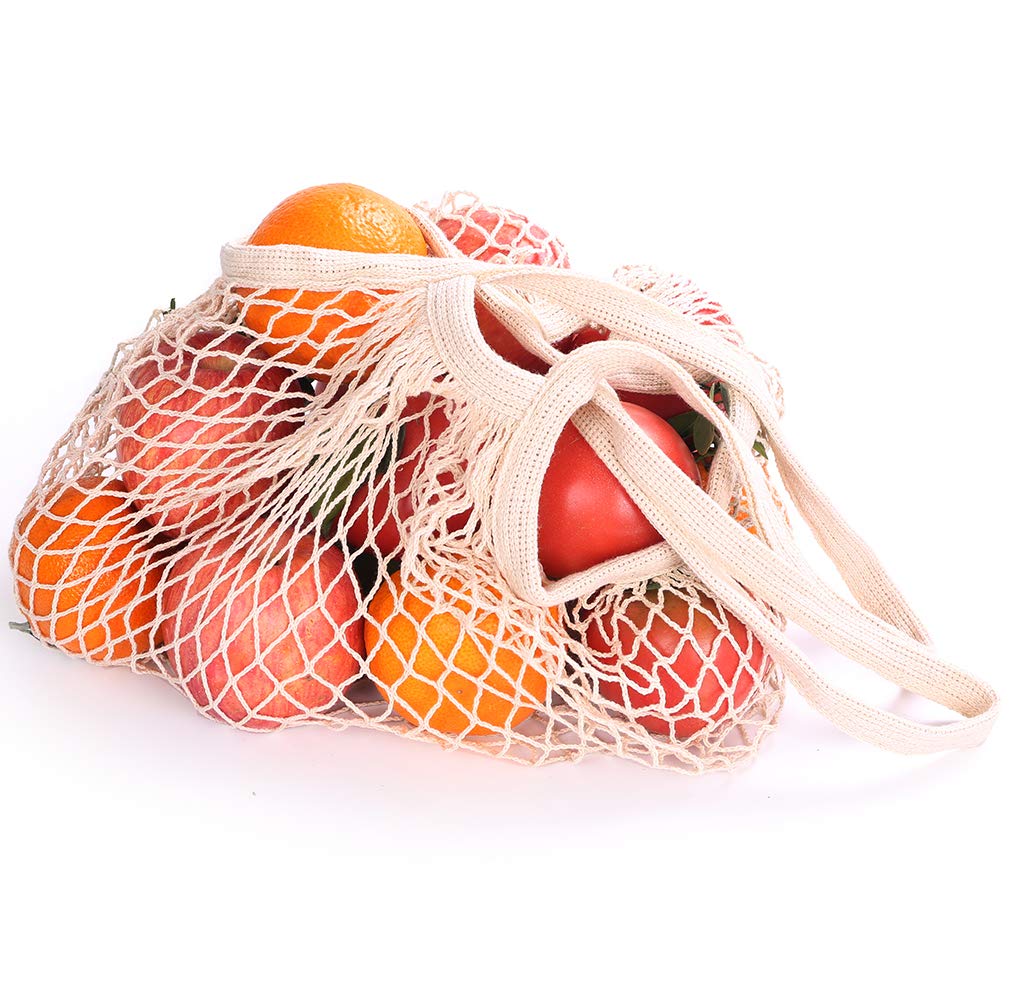 Reusable Produce Bags, Organic Cotton Mesh Bags for Grocery Shopping and Storage ，Machine Washable, Biodegradable, Eco-Friendly（11 Pack/2 Pack） (2)