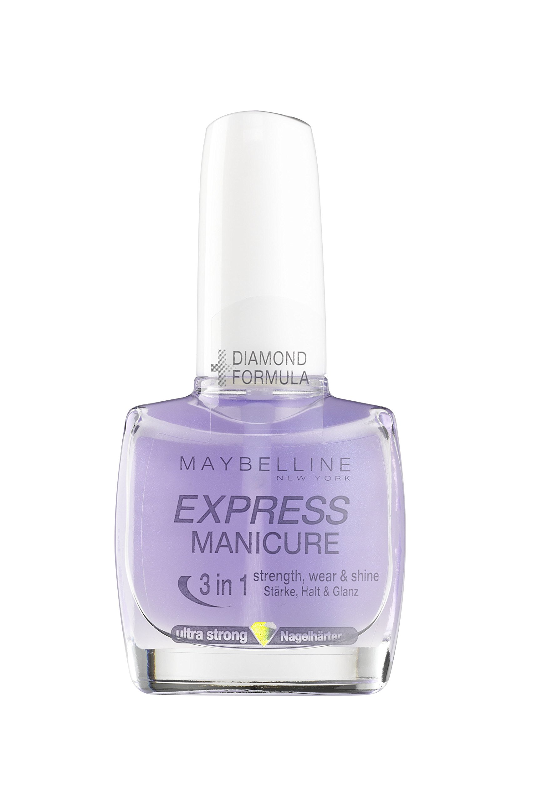 Maybelline New York Express Manicure Nail Polish Ultra Strong Make-Up 3 in 1 Naglh Ärter for Toughened Gold Glamorous and Nails. 1 X 10 ml