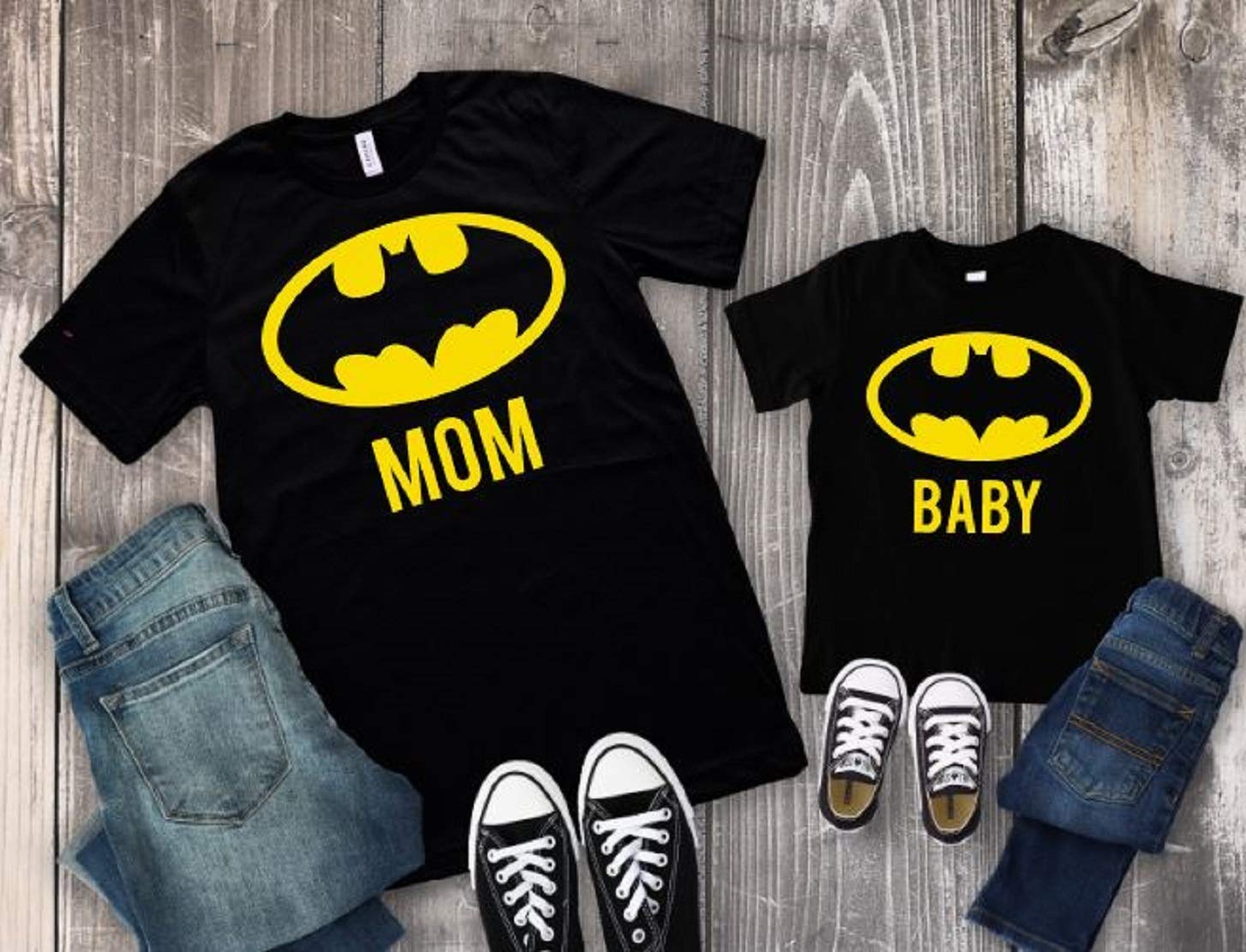 mom and son superhero shirts - www 