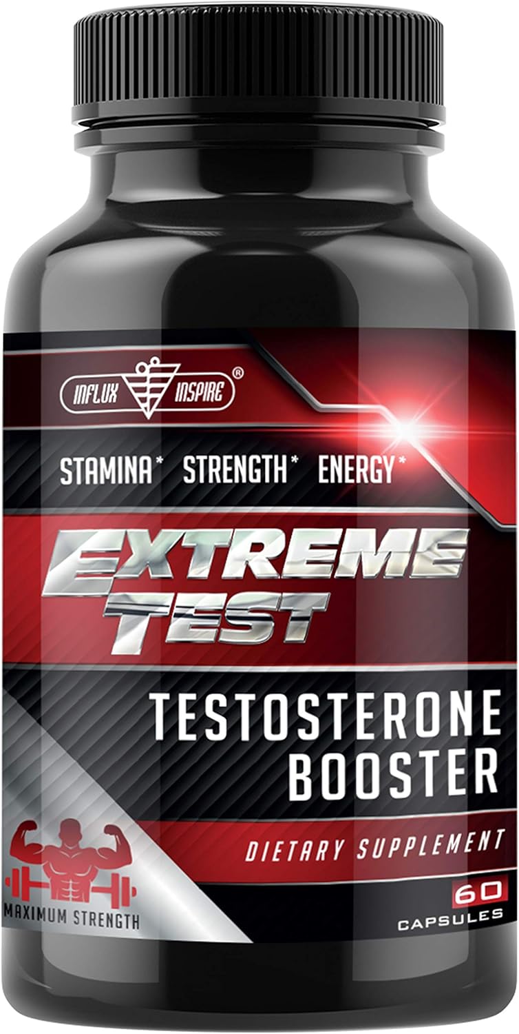 Test Boost Advanced Dietary Supplement - Male Enhancement Formula - Powerful Stamina, Strength, Energy & Endurance Supplement - Supports Healthy Test Training & Natural T Levels - 60 Capsules: Health & Personal Care