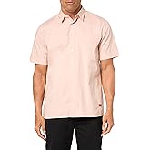 HUGO Men's Basic Cotton Stretch Button Down Short Sleeve Shirt