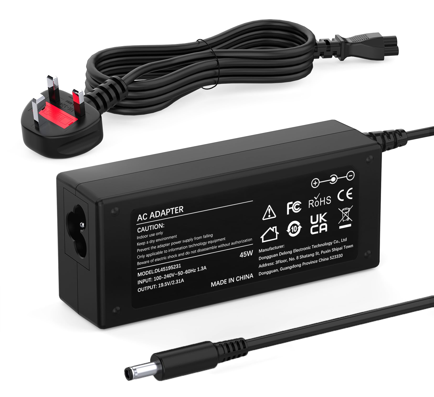 45W Laptop Charger Compatible with Dell inspiron 11 13 14 15 17 3000 5000 7000 3505 3502 3585 3593 5567 5378 7373 Vostro 15 14 13 5000 3000 5401 5568 LA45NM140 HA45NM140 Power Supply Adapter