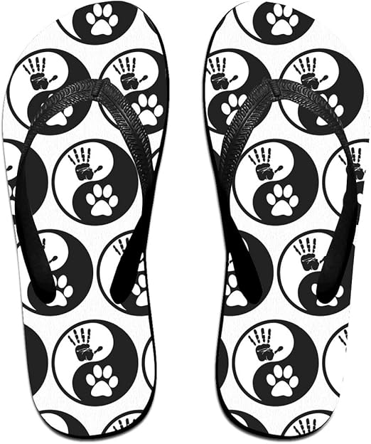 paw print flip flops