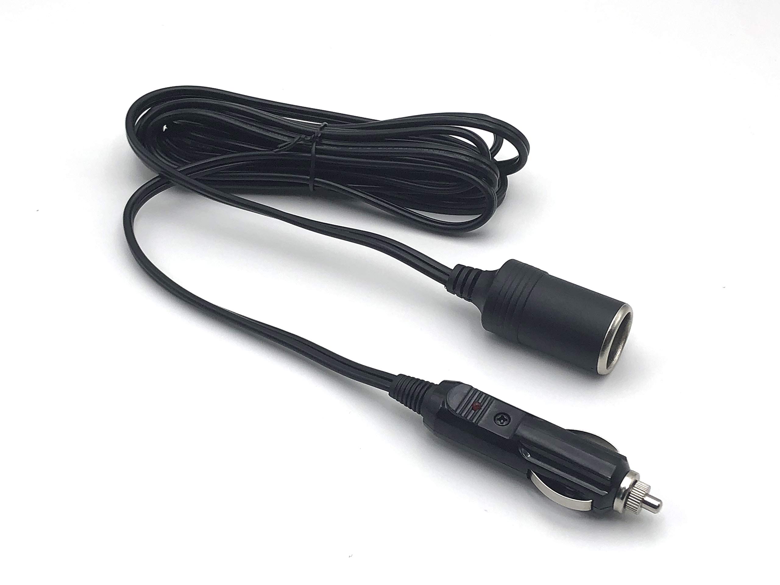 Shentian Car Cigarette Lighter Plug Socket Extension Cable，18AWG 12-24V 10A Extension Cable 3.0 Metre socket connector suitable for various of car devices
