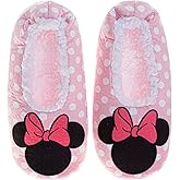 Josmo Slipper Socks for Women - Plush Soft Cozy SlipOn Sock Slippers with Grip - Stitch Minnie Pooh Jack Skellington (Sizes: 5-10 Adults)