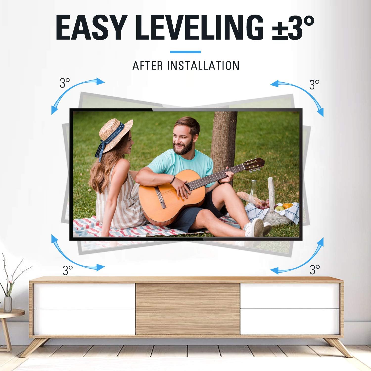Mounting Dream UL Listed TV Mount TV Wall Mount with Swivel and Tilt for Most 32-55 Inch TV, Full Motion TV Mount with Articulating Dual Arms, Max VESA 400x400mm, 99 lbs. Loading, 16 inch Studs MD2380: Electronics