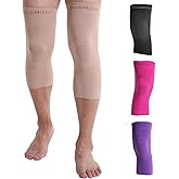 Doc Miller Knee Compression Sleeve Brace for Men & Women (Pair) Best Support for Workout Running ACL Arthritis Pain Relief
