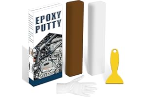 WAN2TLK Epoxy Putty, 200g Epoxy Wood Filler, 2 Part Epoxy Metal Putty, Plastic, Glass, Ceramic Sink Crack Repair for Fast Repair and Bonding, Heat Resistant & Waterproof (Brown)
