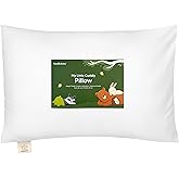 KeaBabies Toddler Pillow with Pillowcase - 13x18 My Little Cuddly Kids Travel Pillows for Sleeping, Nap, Viscose from Bamboo Nursery Pillowcase, Soft & Breathable, Toddler 2-5 Years Old (Soft White)