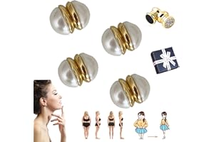 KCRPM Kyana Lympha-Circurl Magnetic Ear Ornament, Lymphatic Drainage Therapeutic Magnetic Ear Ornament, Non Piercing Acupressure Earrings for Women Men (2 Pairs - pearl)