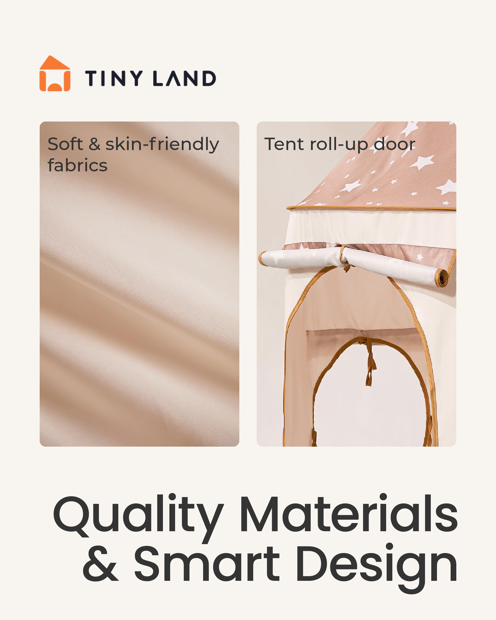 Tiny Land Play Tunnel and Ball Pit for Toddlers, 5pcs Indoor Playground - Foldable Pop Up Tents with Carry Bag, Outdoor Playhouse with Crawling Toys & Play Tent, Gift for Boys and Girls