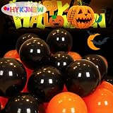 HYKJNBW Black Party Balloons 50 Pack 12inch Thicken Latex Helium Party Decor view 6