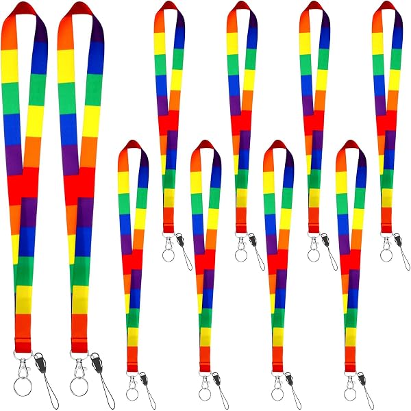 NV2418 – Rainbow Lanyard w/Clasp 50cm – Jack in the Box NV2418 – Rainbow Lanyard w/Clasp 50cm – Jack in the Box