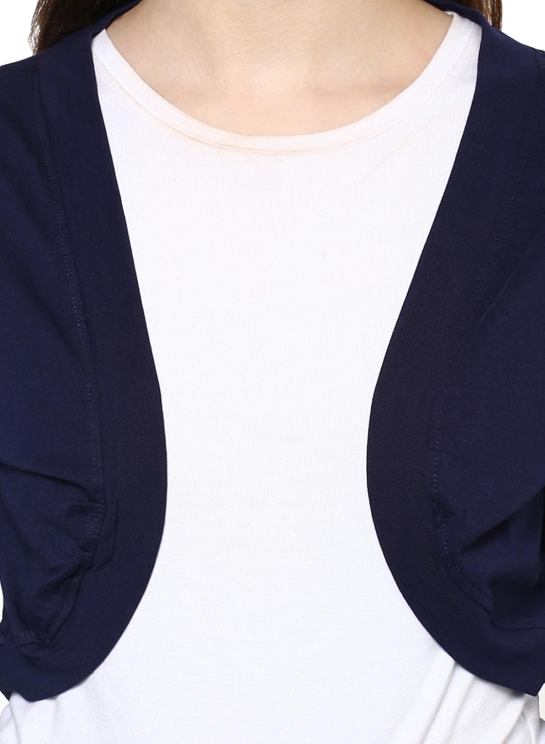 cenizas women's 3/4th sleeve stylish shrug open cardigan