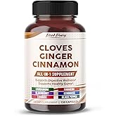 PEAKPURY Ultra Cloves with Ginger & Cinnamon - All-in-1 Supplement for Digestive & Oral Health Support - 150 Capsules
