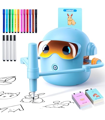 Robot De Dibujo Interactivo, Juguete STEM Educativo Que Enseña A Dibujar Paso A Paso, Ideal Para Desarrollar La Creatividad Y La Motricidad Fina En Niños Y Niñas