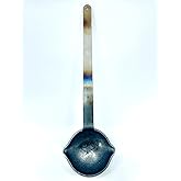 Roto Metals Casting Ladle, 4" x 1.625", 6 fl.oz, Steel, 10 Gauge, Modern Style, 12" Handle, 1 pc