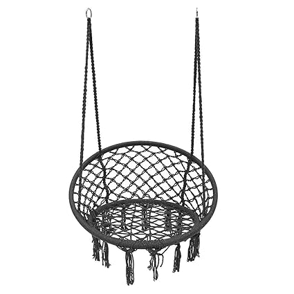 Bloomerang Outdoor Hanging Hammock Chair Camping Mesh Single Swing Cushion Max L