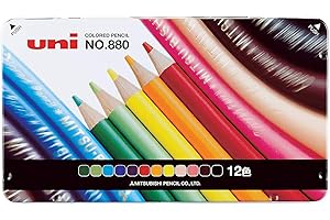 三菱鉛筆 Mitsubishi Pencil K88012CP Colored Pencils, 880, 12 Colors