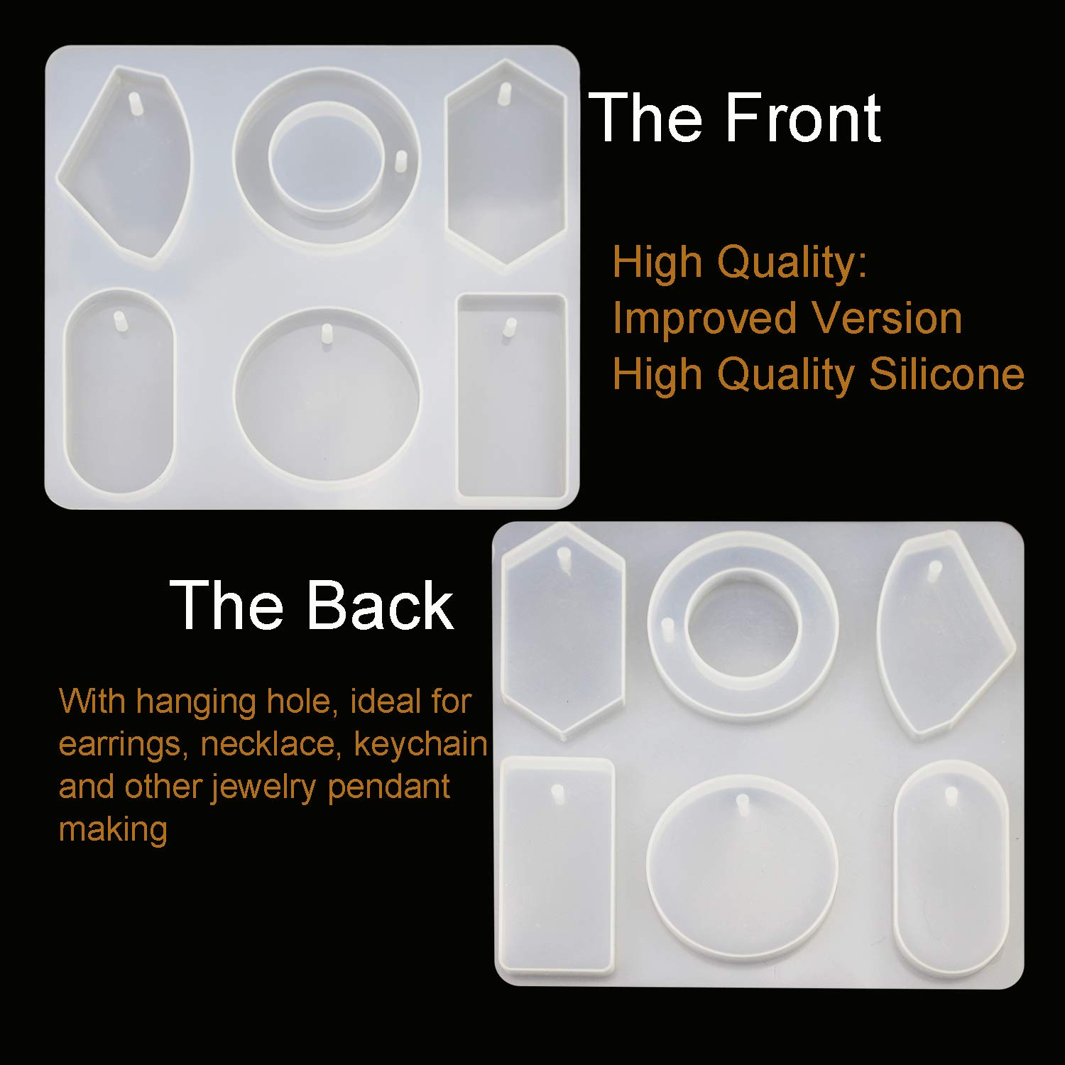 Jewelry Earrings Making Crafting Clay Luckkyme Make Necklace Pendant Epoxy Resin Silicone Mold Diy Keychain Decoration Tools Beading Jewelry Making Hazelsdiner Jewelry Casting Supplies