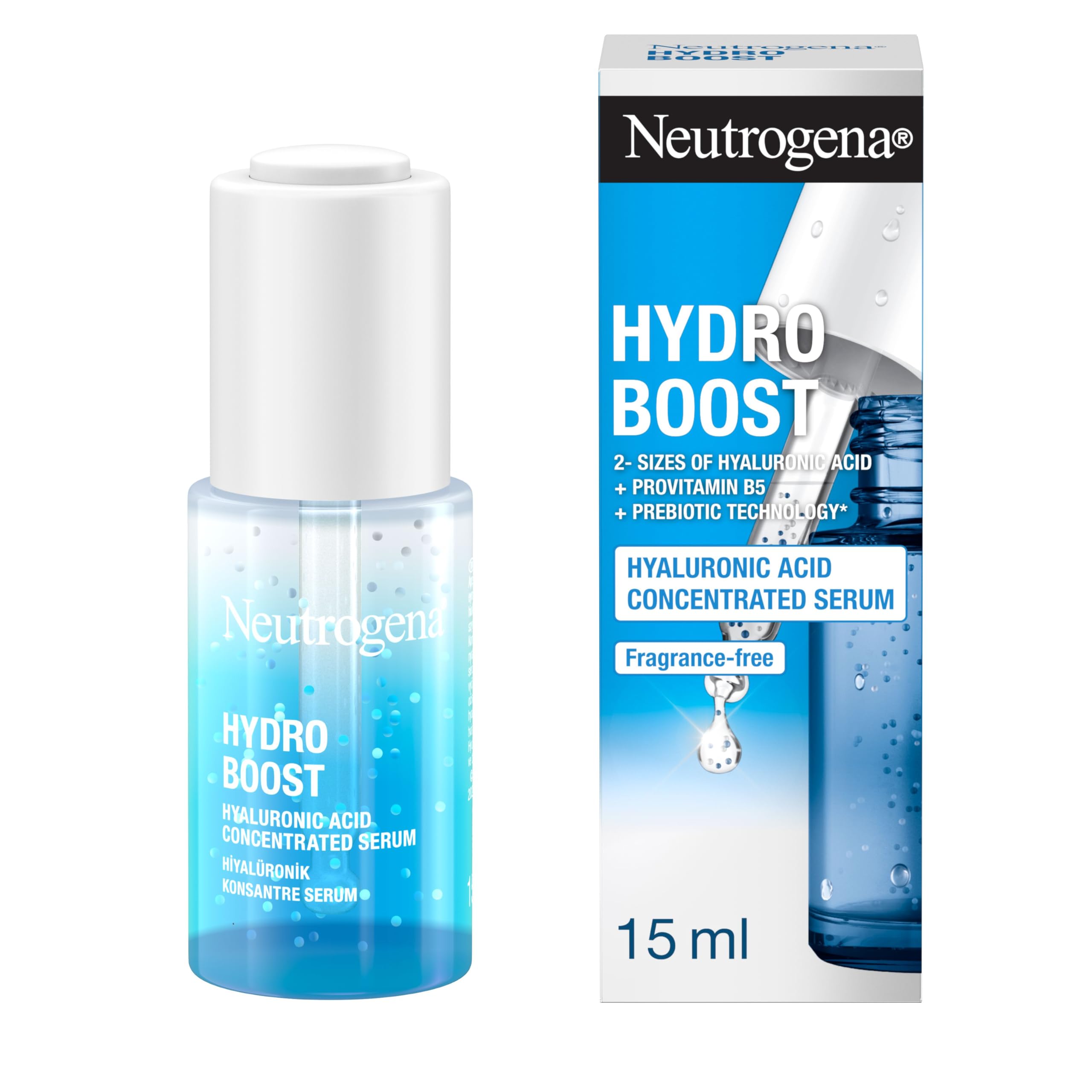 Neutrogena Hydro Boost Hyaluronic Acid Concentrated Serum, 15 ml (Pack of 1)