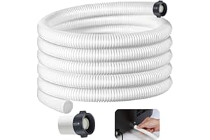 CONDERYANG Dehumidifier Drain Hose 3/4 Inches FHT Connection with Rust-Resistant PE Connectors Cuttable Drainage Pipe Replacement Hose for Most Brand of Dehumidifiers, 20 Feet