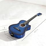 HOMCOM 38 Inch Acoustic Electric Classical Guitar Kit Blue with Case view 7