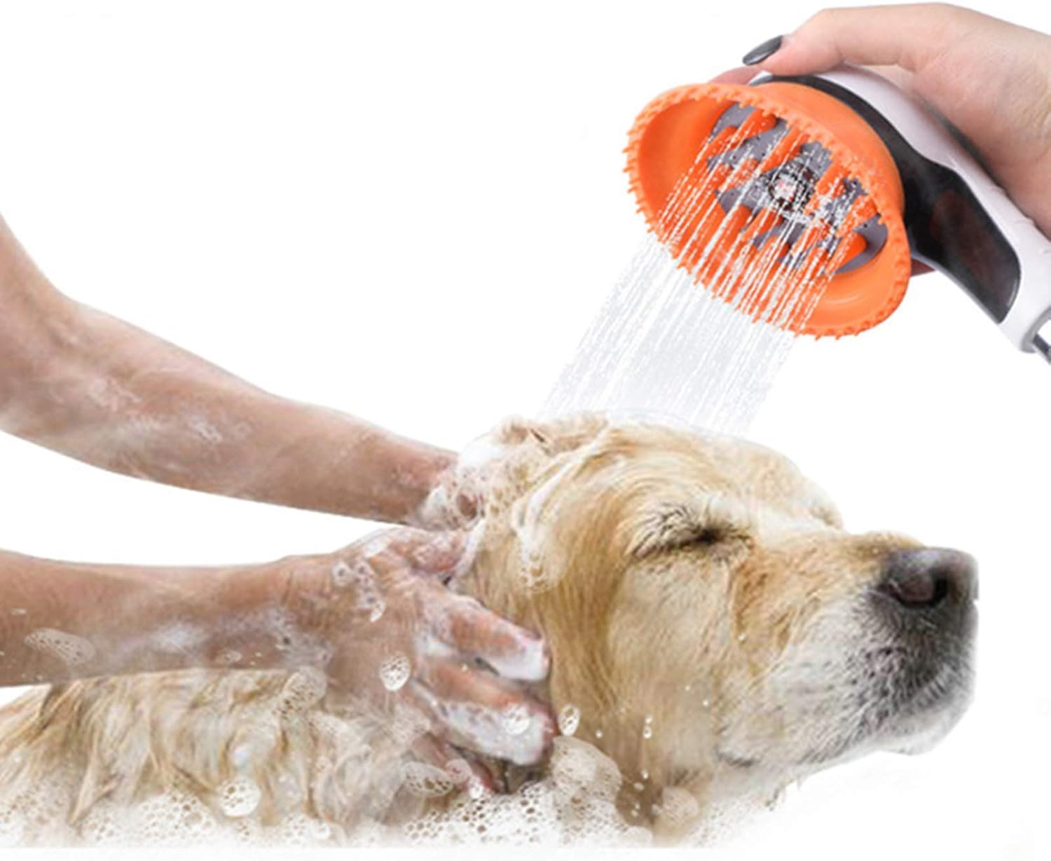 N\W Dog Shower Attachment for Bathtub Faucet，Sprinkler for Dogs Bath