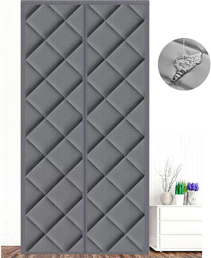 ZHhan Magnetic Thermal Insulated Door Curtain Waterproof Cotton Windproof