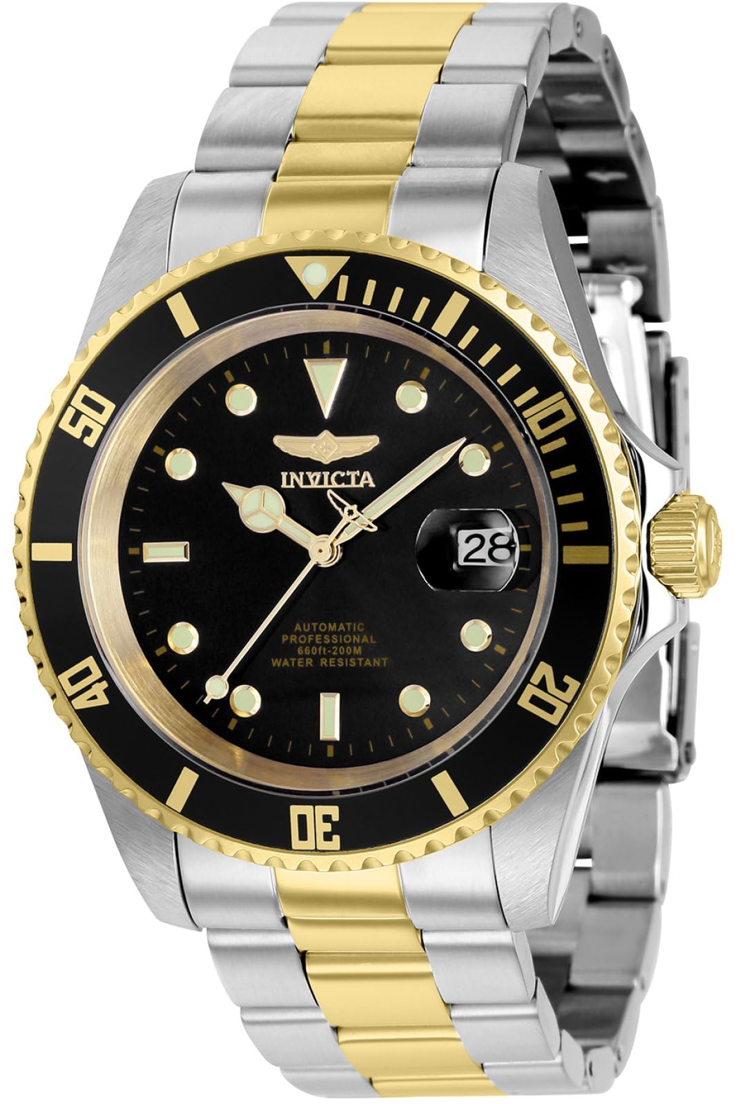Invicta Pro Diver 8927OBXL Men's Watch - Waterproof - Analogue - Automatic Movement - Stainless Steel with Black dial - 43mm
