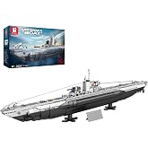 Reobrix U-Boat Submarine Building Set Military Submarine Model for Adults | WW2 History Collectible Home Decor Battleship Construction Set 33050 Army Toy Gifts for Boys Men, Military Fans 14+ (3624PCS)