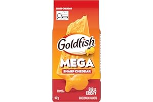 Pepperidge Farm Goldfish Mega Bites Sharp Cheddar (167 g) (Pack of 12)