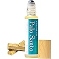 Palo Santo All Natural Pure Essential Oil Perfume Roll On with Organic Pure Jojoba Oil, Spiritual Well-Being, Small-Batch, Handmade in California