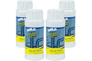 WYH Wild Tornado Pipe Dredge,Powerful Sink Cleaner Powder Fast Foaming for Kitchen Toilet Pipeline Quick Cleaning Tool（4pcs）