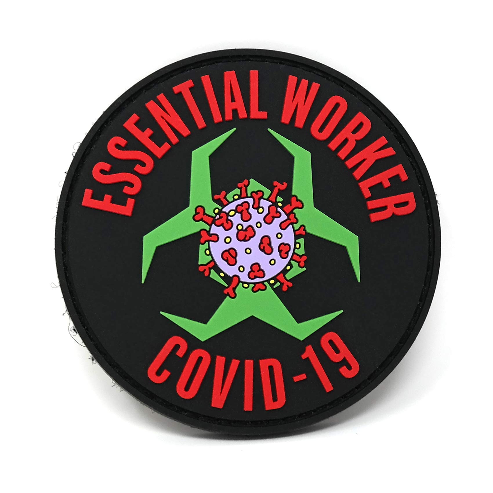 Essential Worker PVC Hook and Loop Patch | Tactical Patch