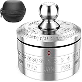 XinSiChen Stainless Steel Lucky Fidget Spinner Toy Mens Gifts Office Desktop Anxiety Relief Paperweight Roulette Dice Game De