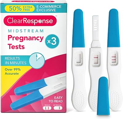 SOL 3pk Clear Midstream Pregnancy Test Kit - 99% Accurate Results