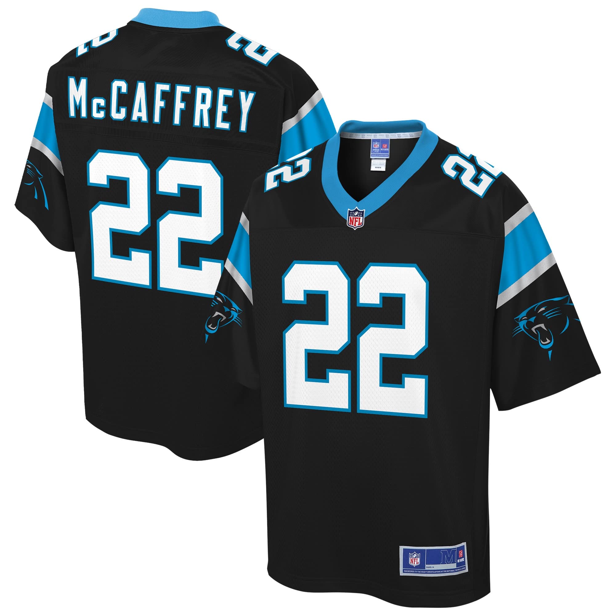 NFL PRO LINE Men's Christian McCaffrey Black Carolina Panthers